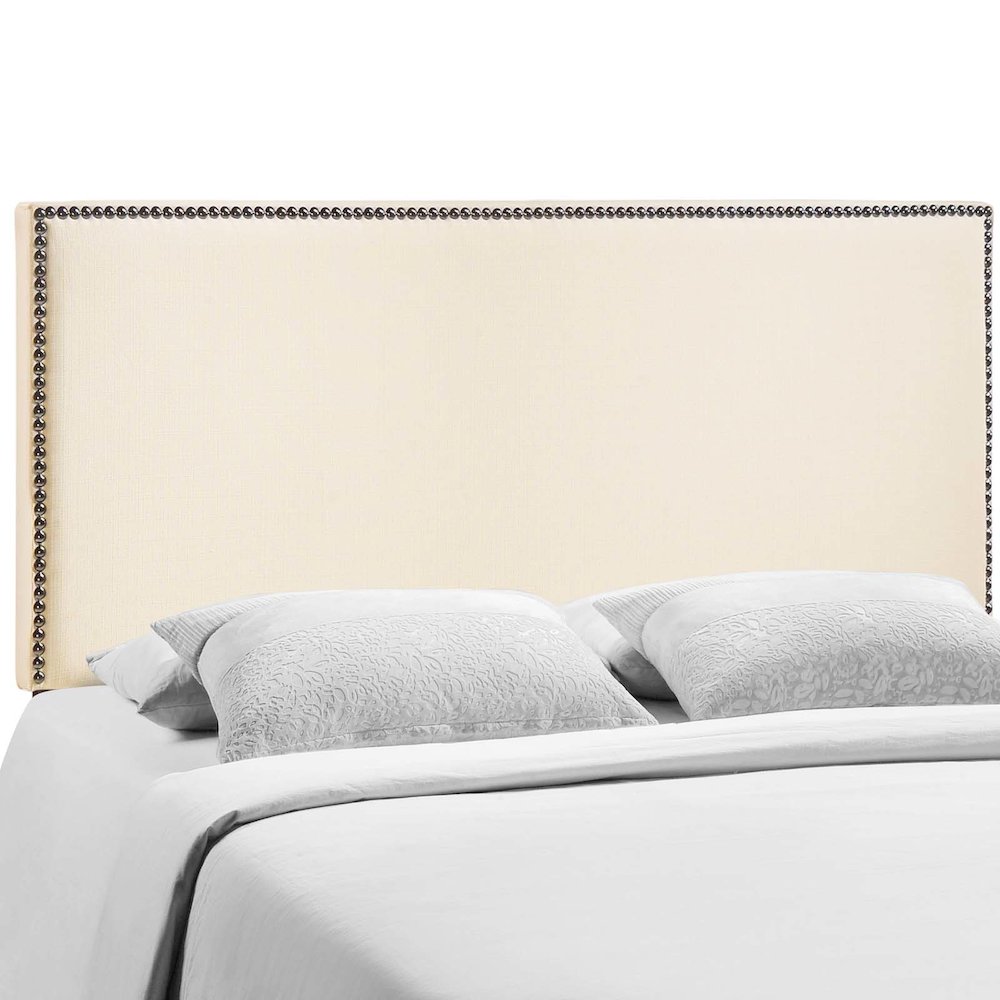 Region Nailhead Upholstered Queen Headboard