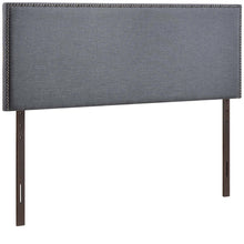 Region Nailhead Upholstered Queen Headboard