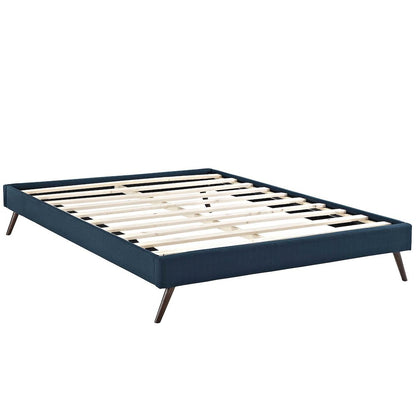 Helen Fabric Full Bed Frame with Round Splayed Legs