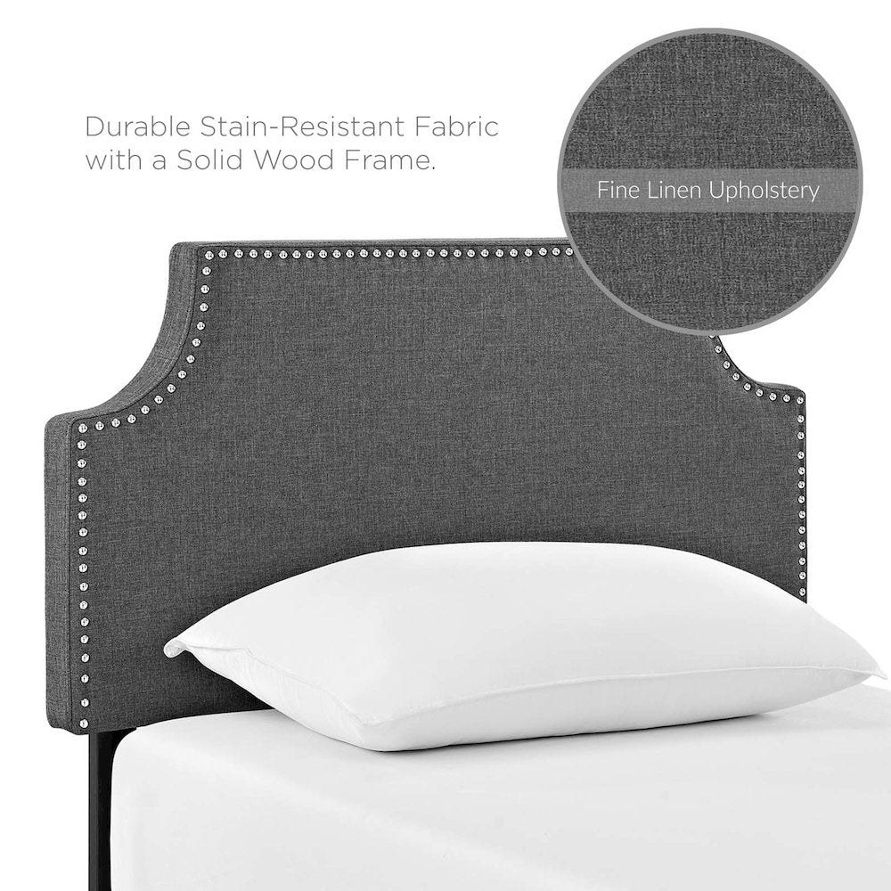Laura Upholstered Fabric Twin Headboard