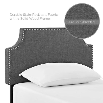 Laura Upholstered Fabric Twin Headboard