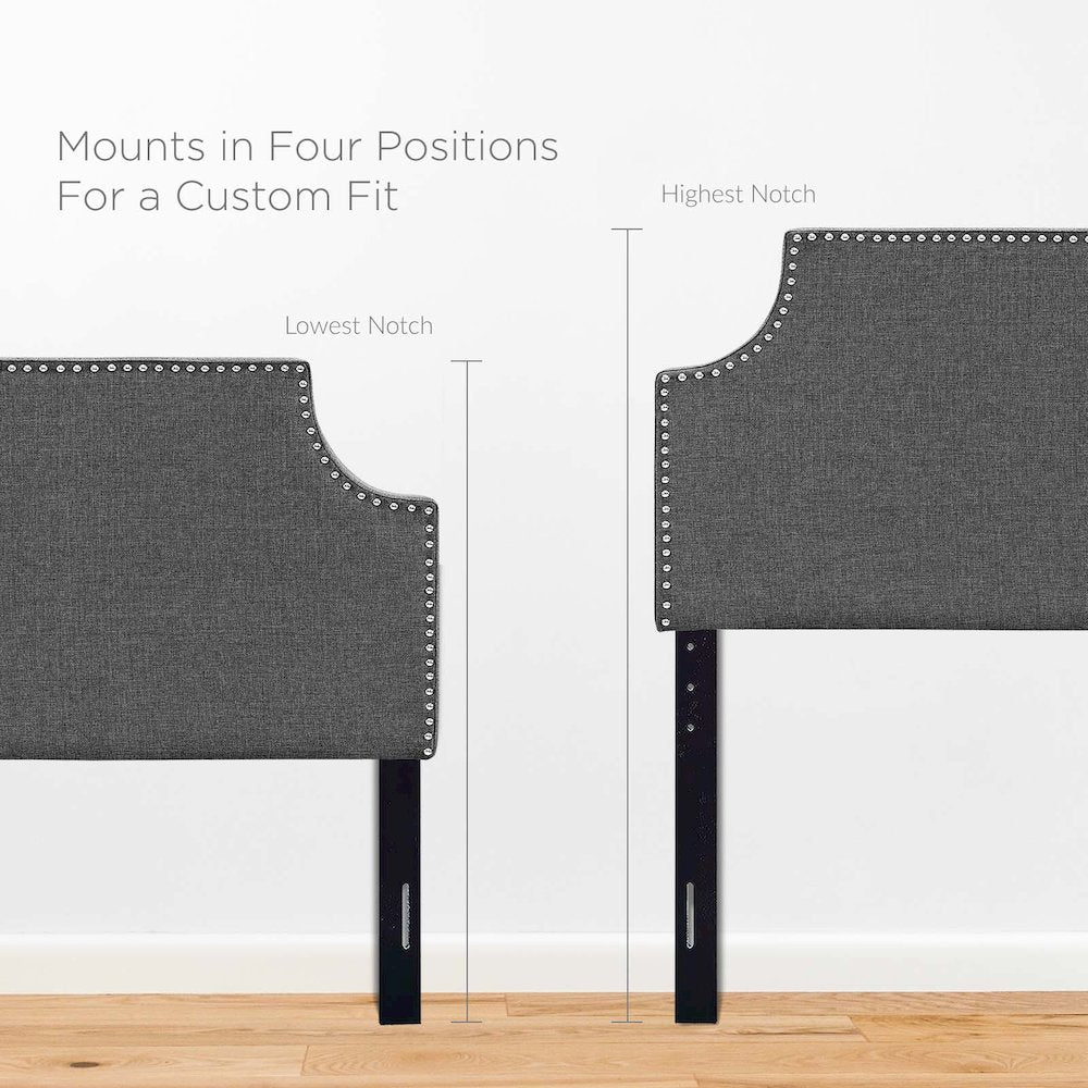 Laura Upholstered Fabric Twin Headboard