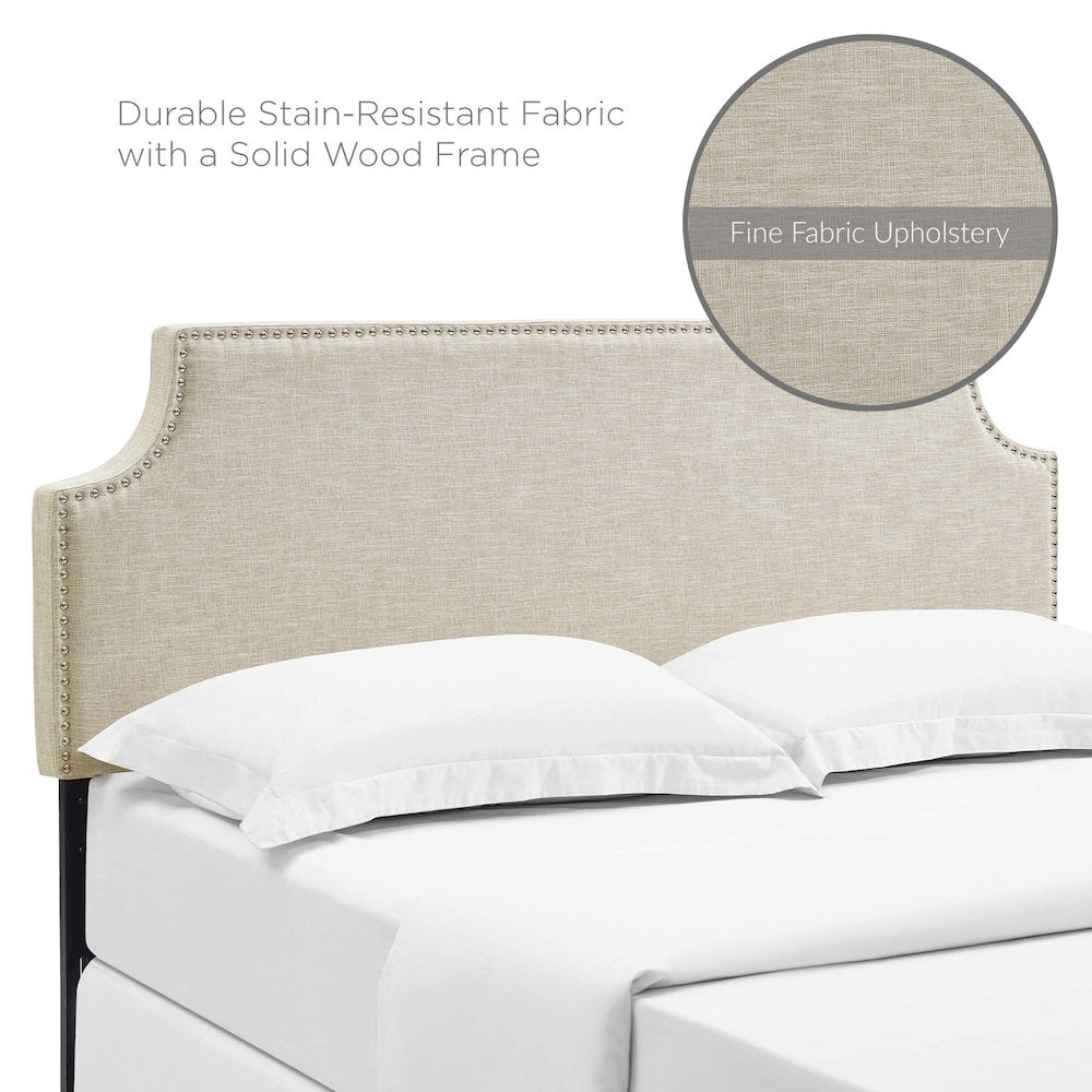 Laura Upholstered Fabric Queen Headboard