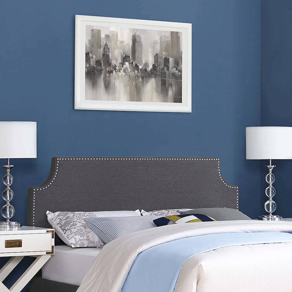 Laura Upholstered Fabric King Headboard