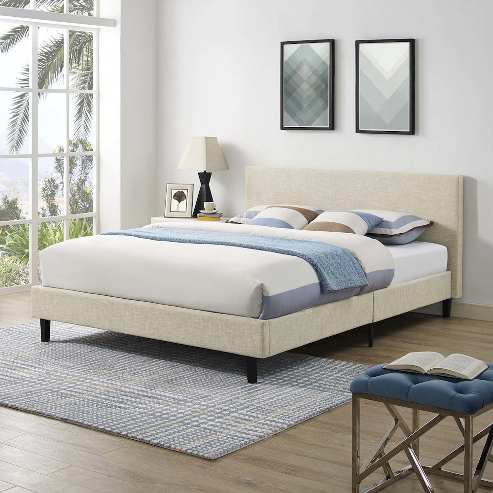 Anya Fabric Queen Bed