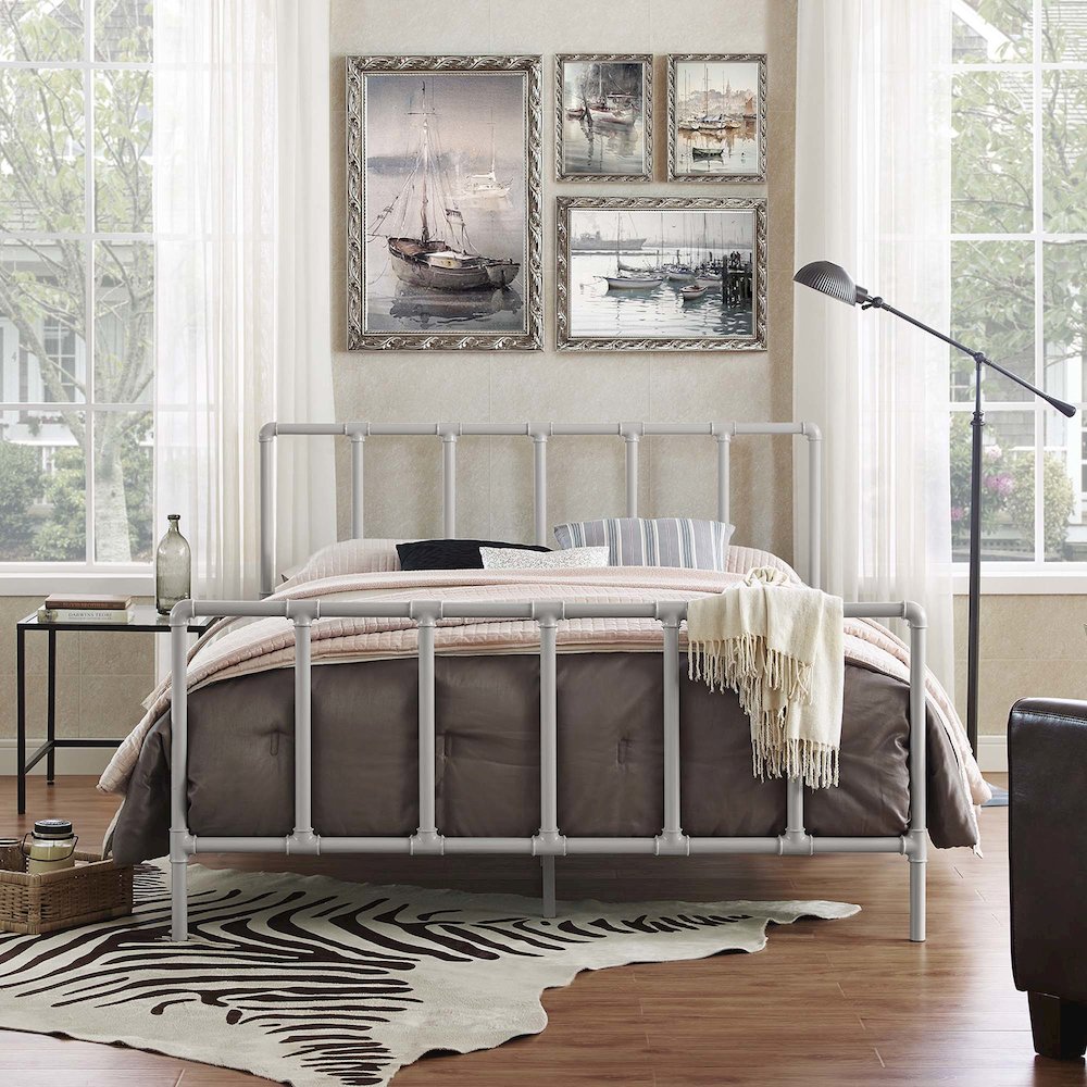 Dower Stainless Steel Queen Bed