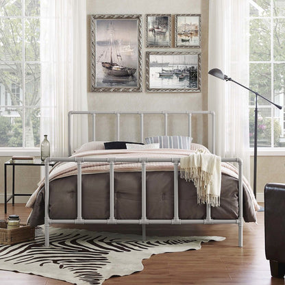 Dower Stainless Steel Queen Bed