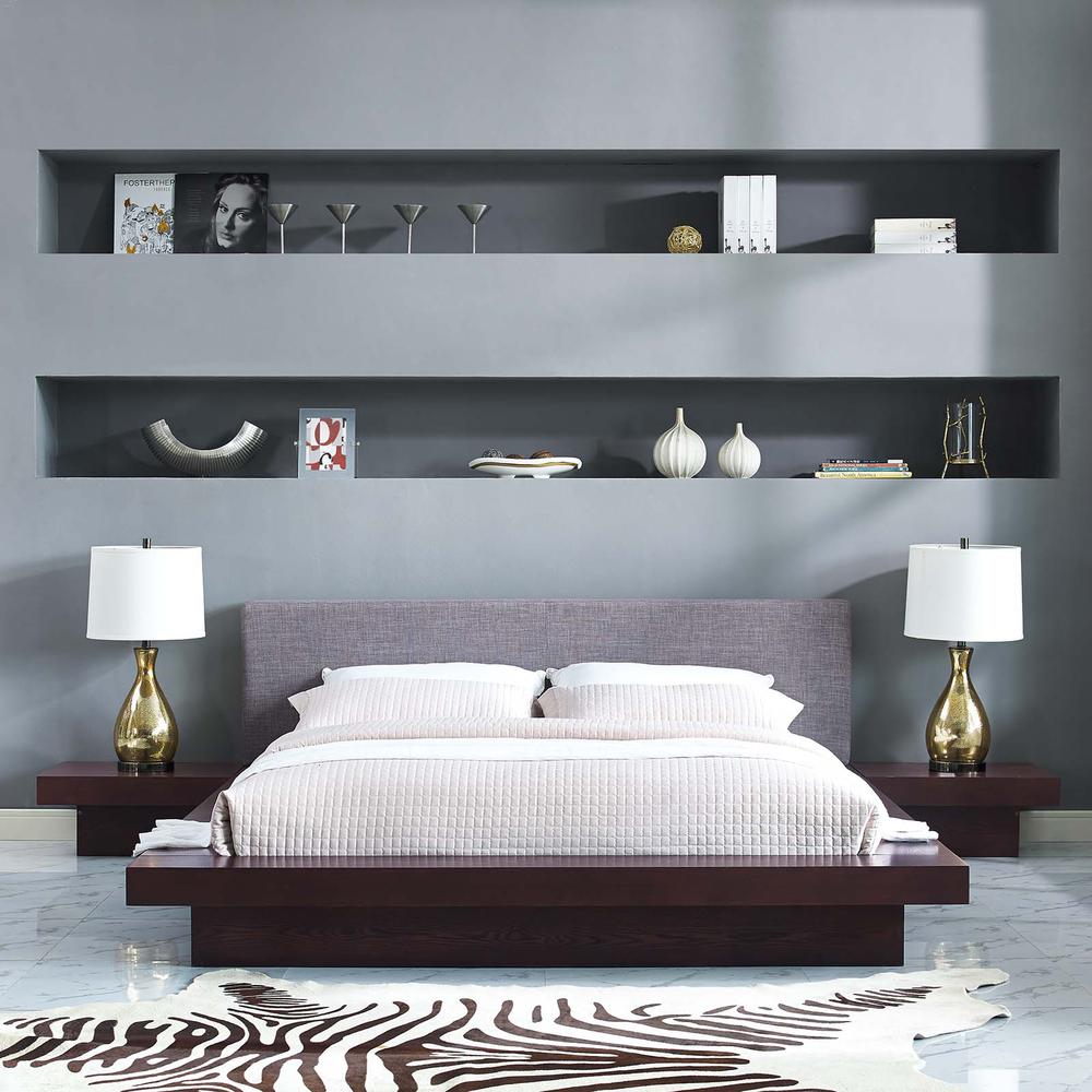 Freja 3 Piece Queen Fabric Bedroom Set