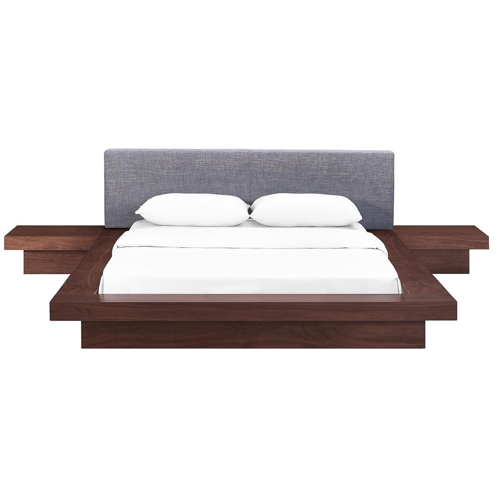 Freja 3 Piece Queen Fabric Bedroom Set
