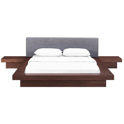 Freja 3 Piece Queen Fabric Bedroom Set