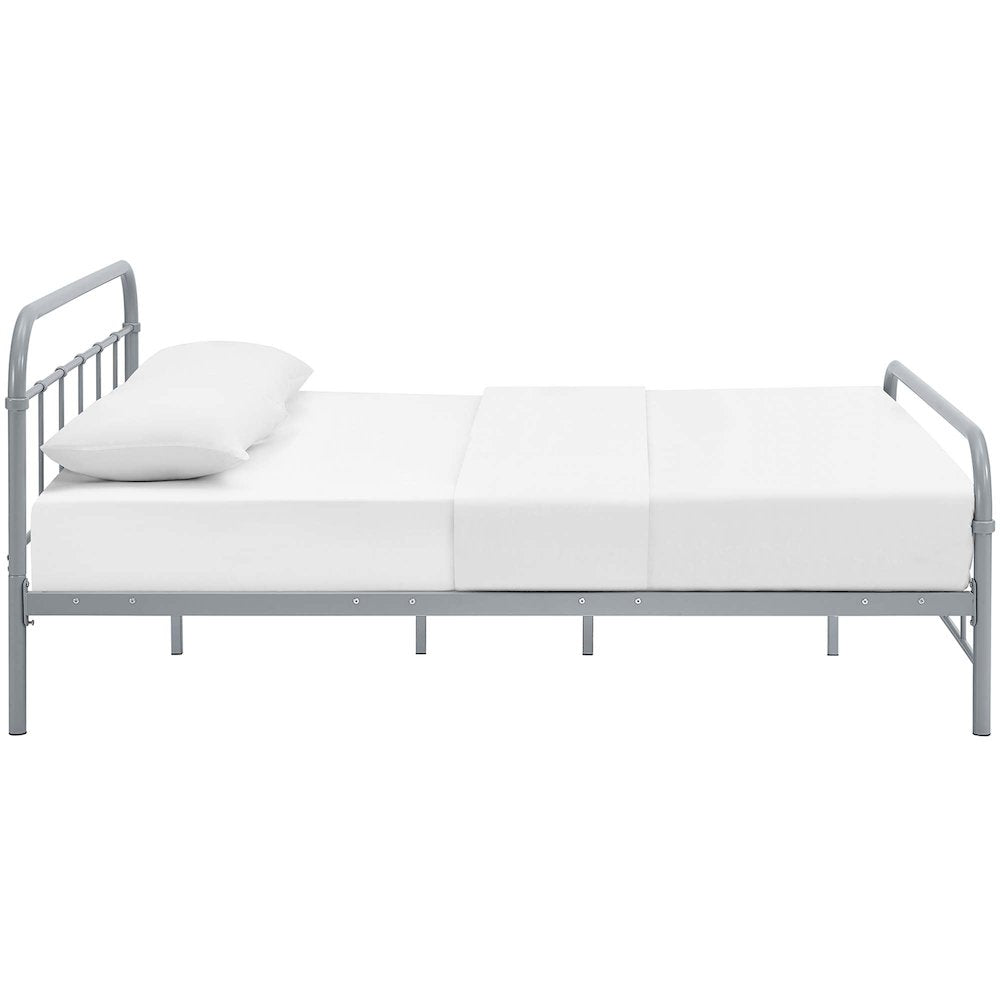 Maisie Stainless Steel Queen Bed Frame