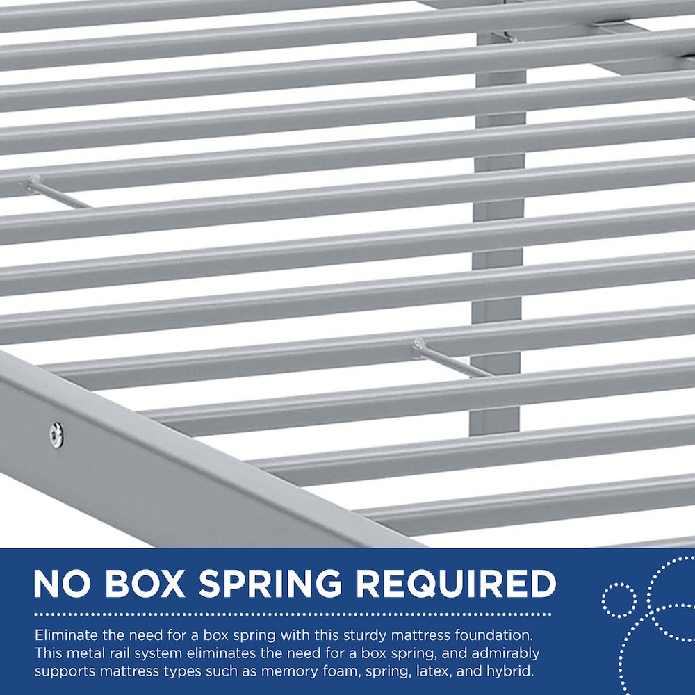 Maisie Stainless Steel Queen Bed Frame