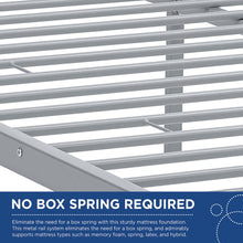 Maisie Stainless Steel Queen Bed Frame
