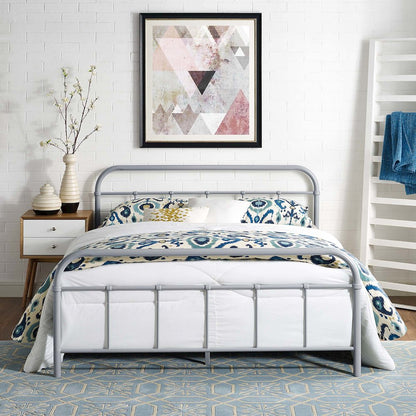 Maisie Stainless Steel Queen Bed Frame