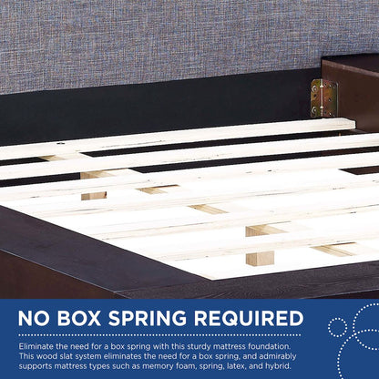 Freja Fabric Queen Platform Bed