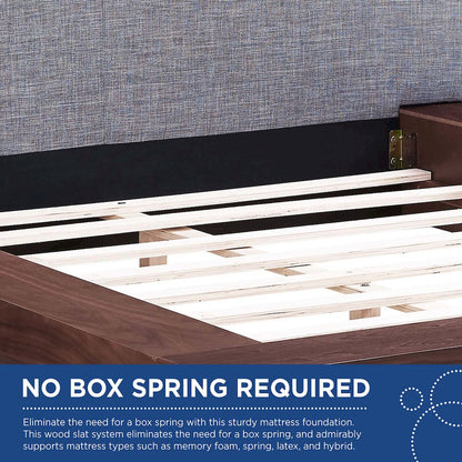 Freja Fabric Queen Platform Bed