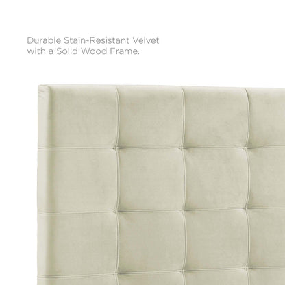 Paisley Tufted Upholstered Performance Velvet Full / Queen Headboard