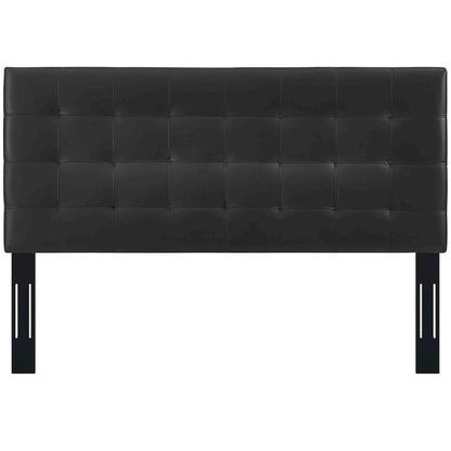 Paisley Tufted Upholstered Faux Leather King and California King Headboard