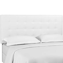 Paisley Tufted Upholstered Faux Leather King and California King Headboard