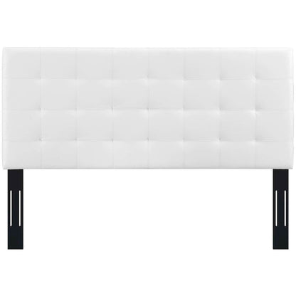 Paisley Tufted Upholstered Faux Leather King and California King Headboard