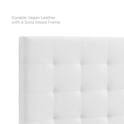 Paisley Tufted Upholstered Faux Leather King and California King Headboard