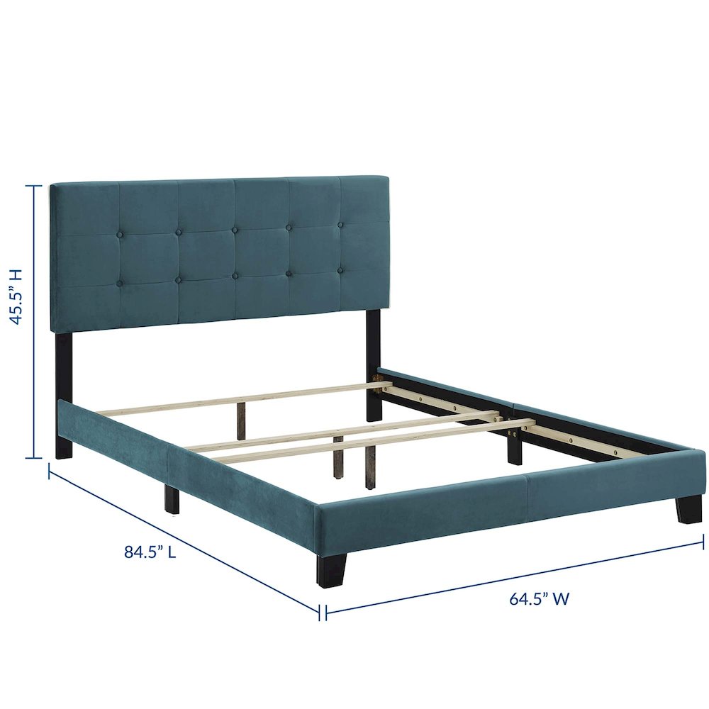 Amira Performance Velvet Queen Bed