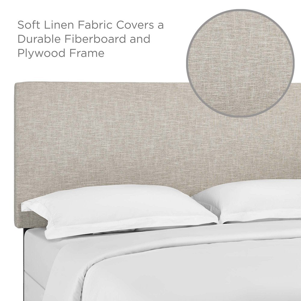 Taylor Upholstered Linen Fabric King and California King Headboard