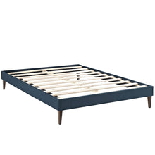 Tessie Fabric Full Bed Frame with Squared Tapered Legs
