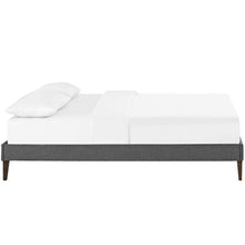 Tessie Fabric Full Bed Frame with Squared Tapered Legs
