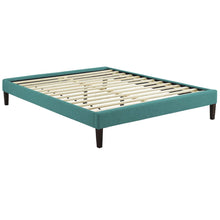 Tessie Fabric Queen Bed Frame with Squared Tapered Legs