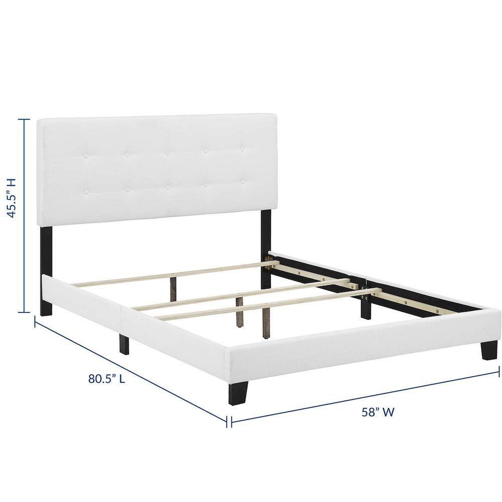 Amira Upholstered Fabric Full Bed