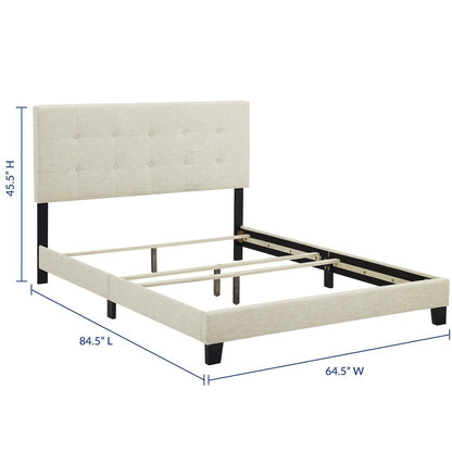 Amira Upholstered Fabric Queen Bed