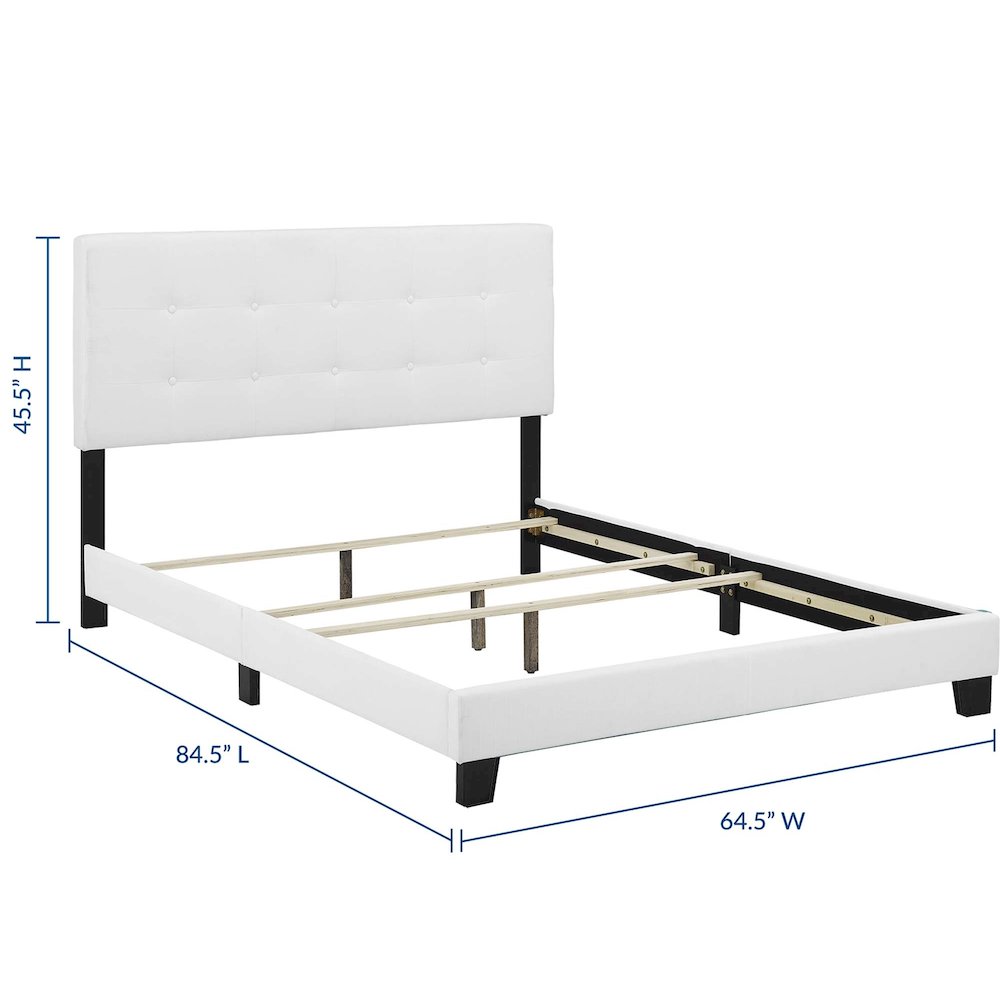 Amira Upholstered Fabric Queen Bed