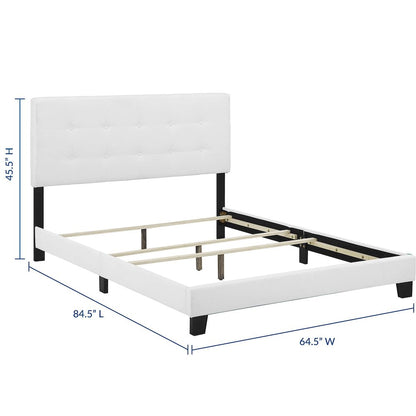 Amira Upholstered Fabric Queen Bed