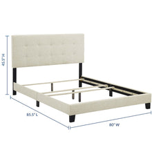 Amira Upholstered Fabric King Bed