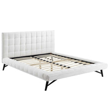 Julia Biscuit Tufted Performance Velvet Queen Platform Bed