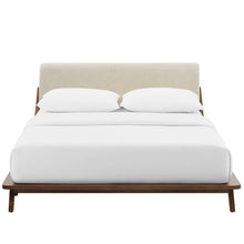 Luella Upholstered Fabric Queen Platform Bed