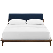 Luella Upholstered Fabric Queen Platform Bed