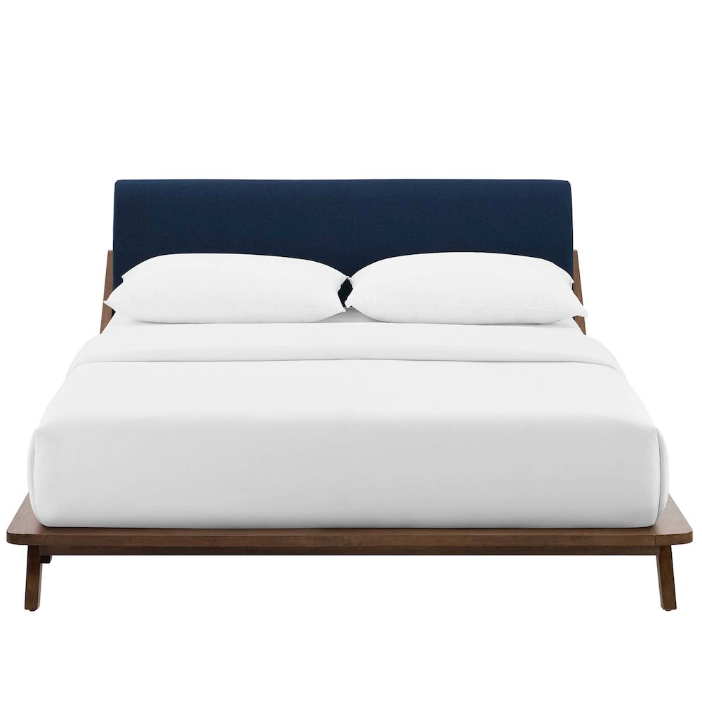 Luella Upholstered Fabric Queen Platform Bed