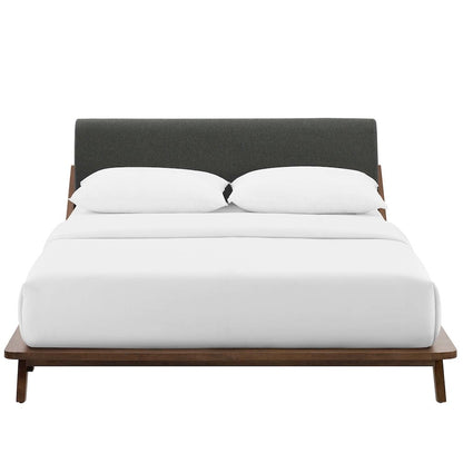 Luella Upholstered Fabric Queen Platform Bed