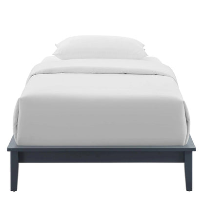 Lodge Wood Twin Platform Bed Frame