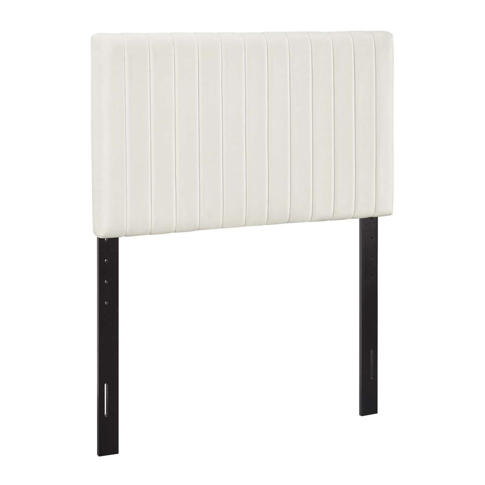 Keira Twin Performance Velvet Headboard - Ivory MOD-6093-IVO