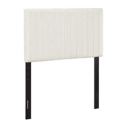 Keira Twin Performance Velvet Headboard - Ivory MOD-6093-IVO