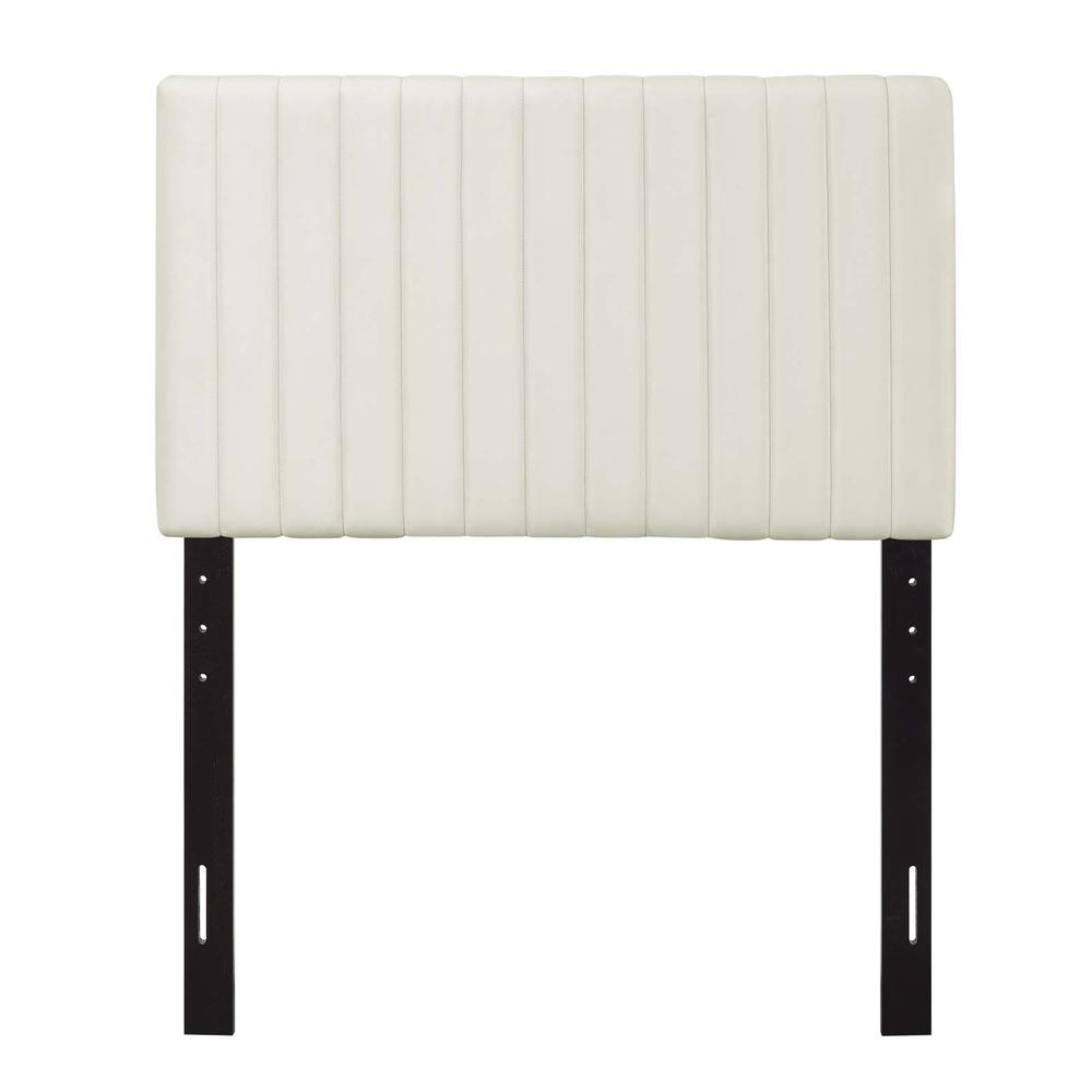 Keira Twin Performance Velvet Headboard - Ivory MOD-6093-IVO