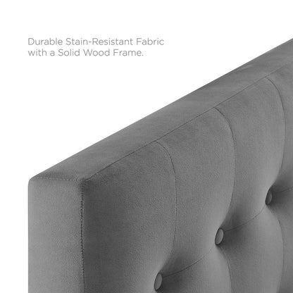 Emily Biscuit Tufted Performance Velvet Twin Headboard