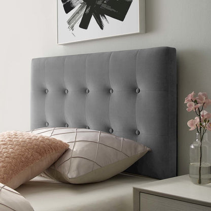 Emily Biscuit Tufted Performance Velvet Twin Headboard