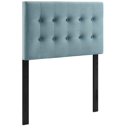 Emily Biscuit Tufted Performance Velvet Twin Headboard