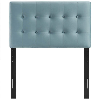Emily Biscuit Tufted Performance Velvet Twin Headboard