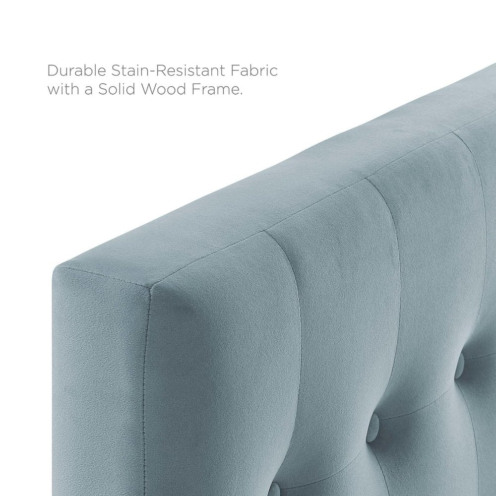 Emily Biscuit Tufted Performance Velvet Twin Headboard