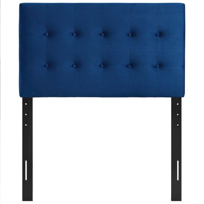 Emily Biscuit Tufted Performance Velvet Twin Headboard